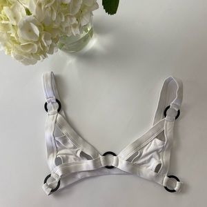 Minimale Animale Shameless White Bikini Top Swim S Bandit